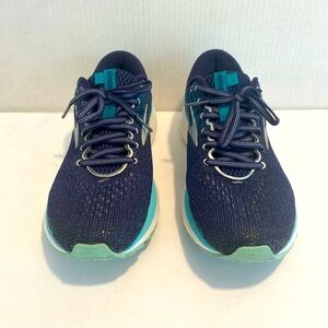 Brooks Women's Navy and Teal Running Shoes